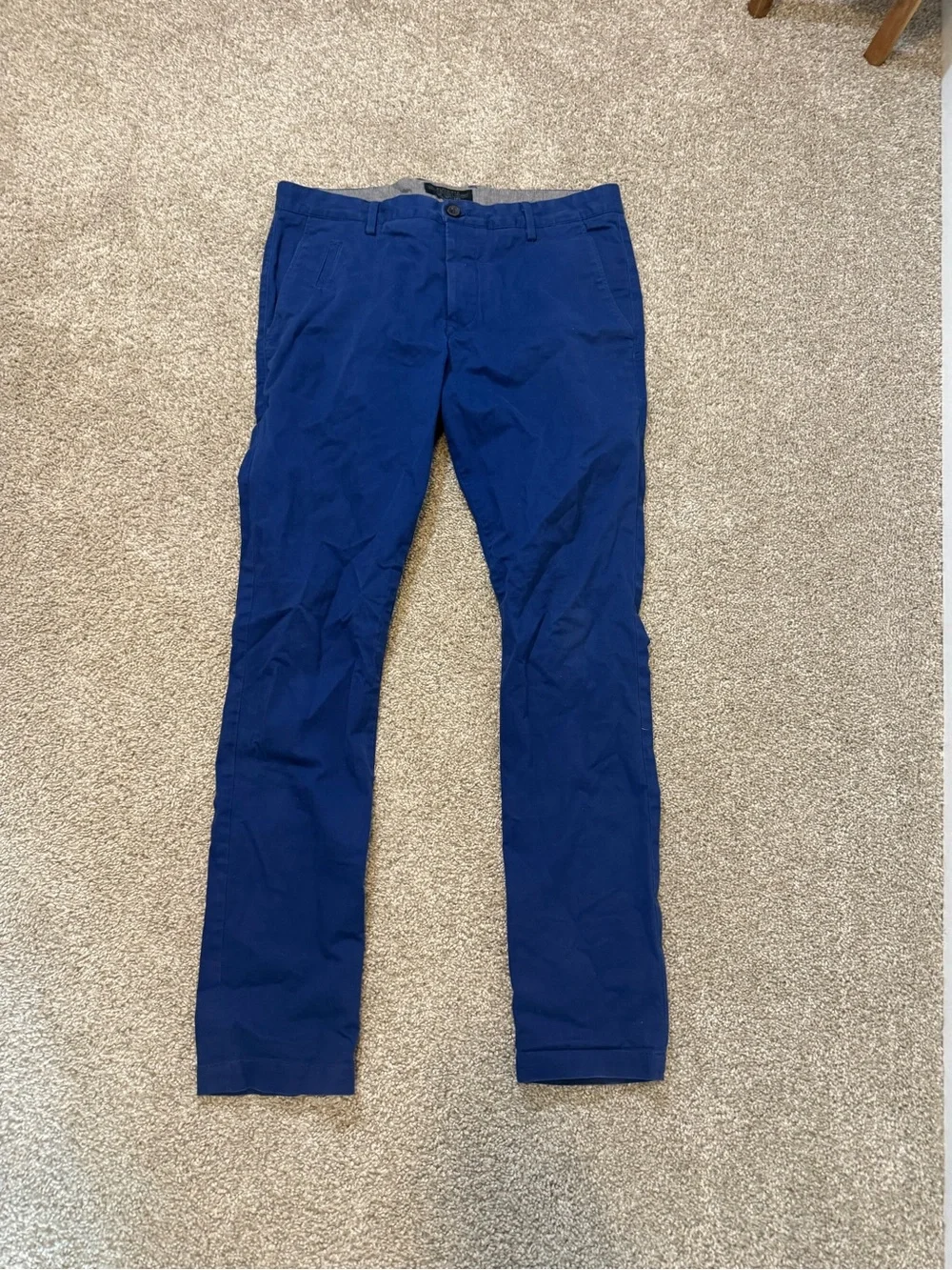 All Saints Men’s Pipe Chino‎ Blue 32